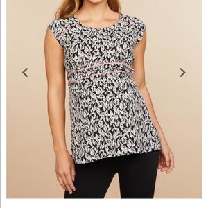 Motherhood maternity peplum blouse. EUC